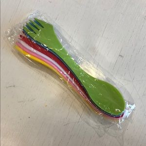 Plastic eating utensil- spoon/fork/knife combo